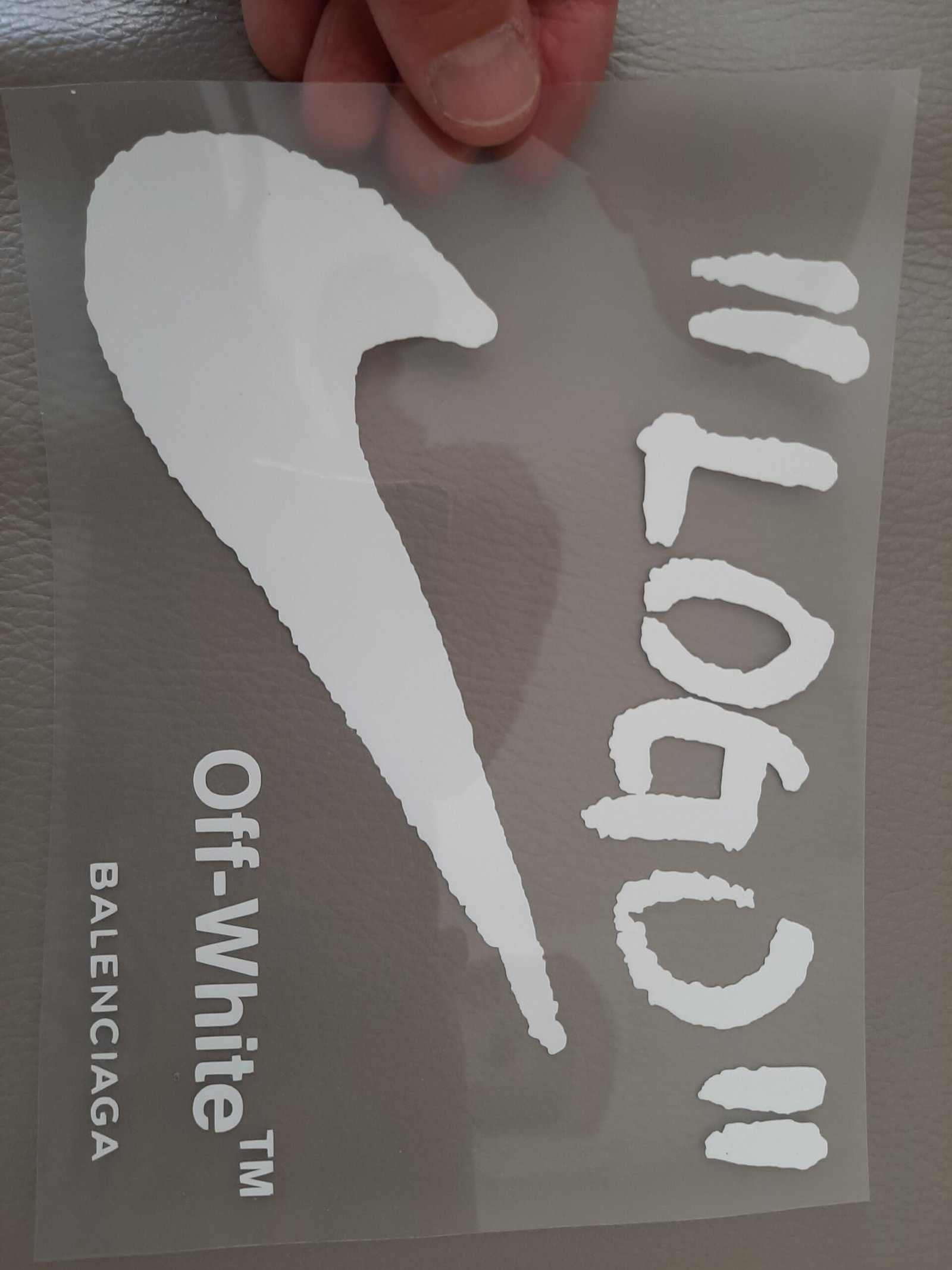 OFF WHITE x Nike Iron-on Decal (heat transfer) - Image 3