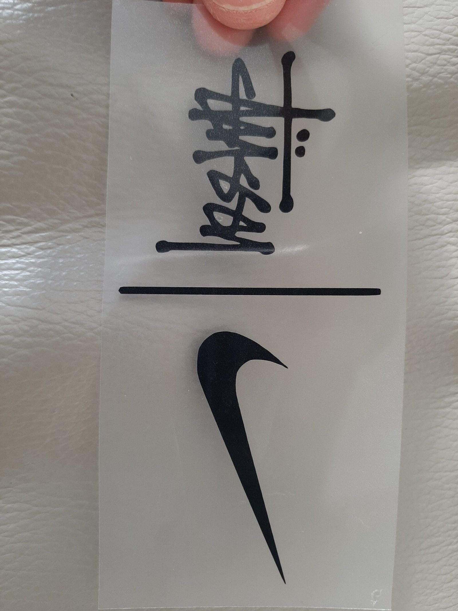 Stussy x Nike Logo Iron-on Sticker (heat transfer) - Image 2