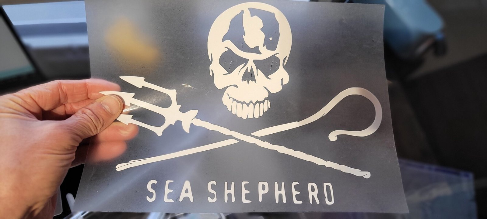 Sea Shepherd Logo Iron-on Decal (heat transfer) - Image 2