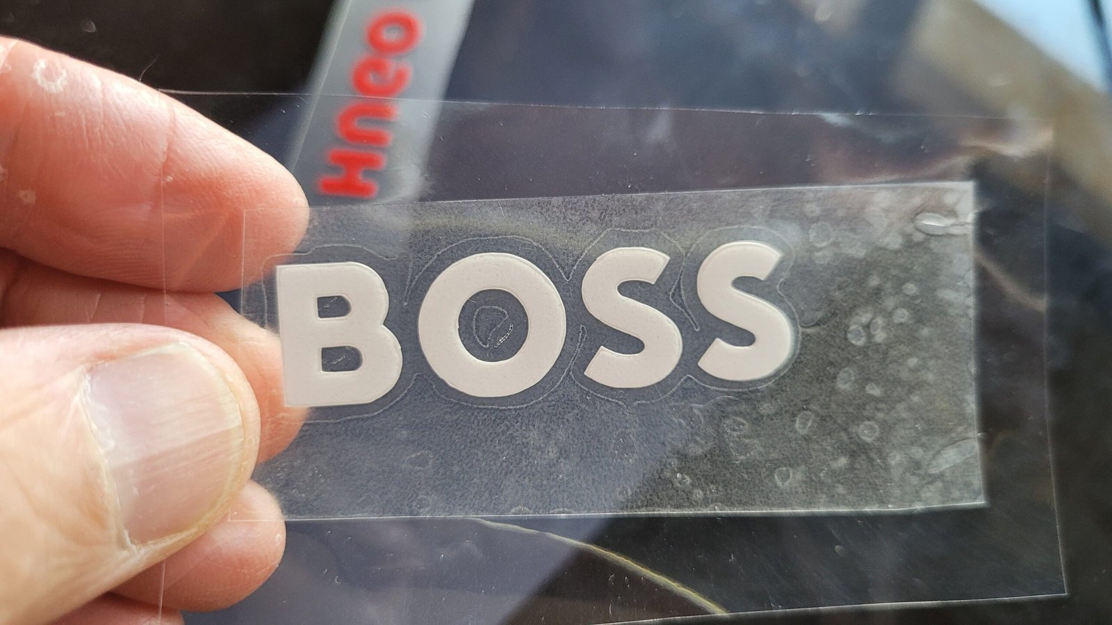 NEW Hugo Boss Logo Iron-on Sticker (heat transfer) - Image 2