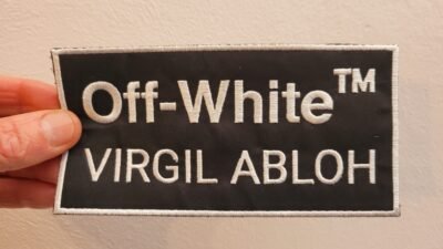 Off White BIG Embroidered patch Logo