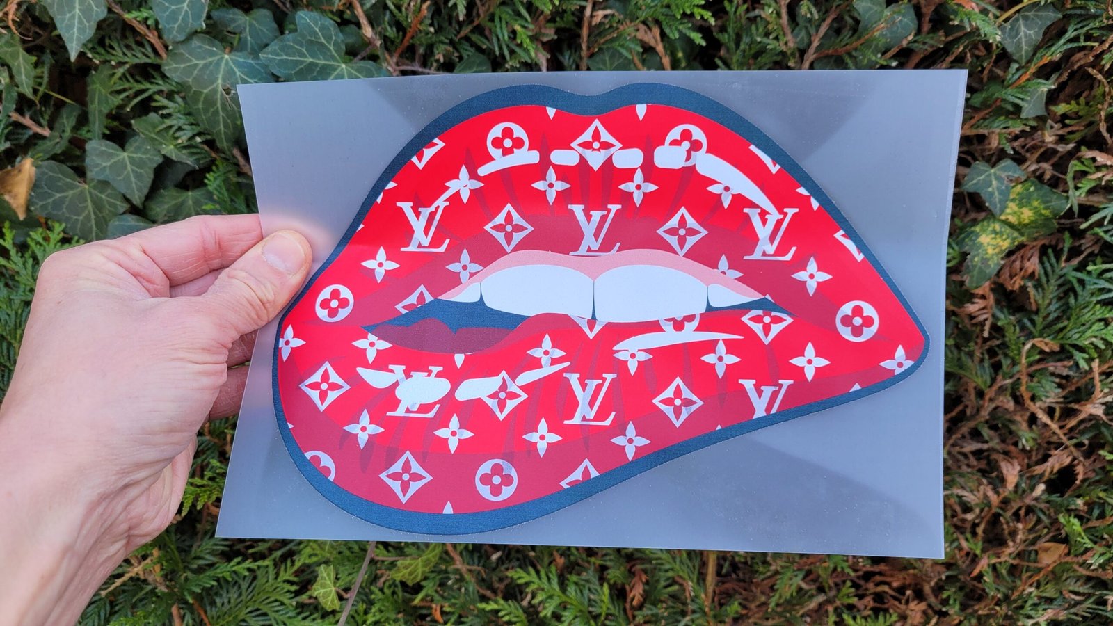 LV Louis Vuitton lips Big Color Logo