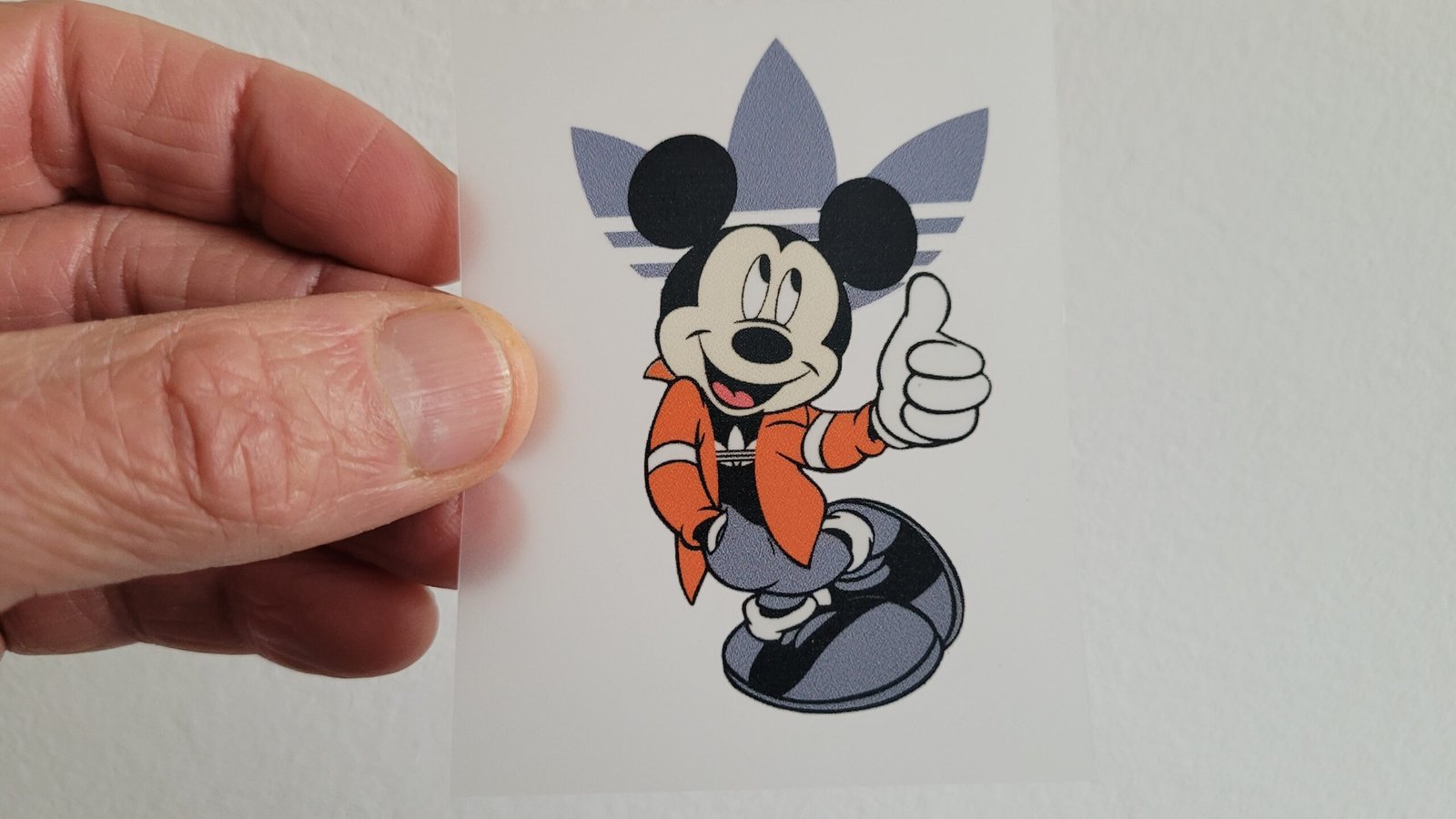 Small Full-Color Adidas Mikey Logo Transfer