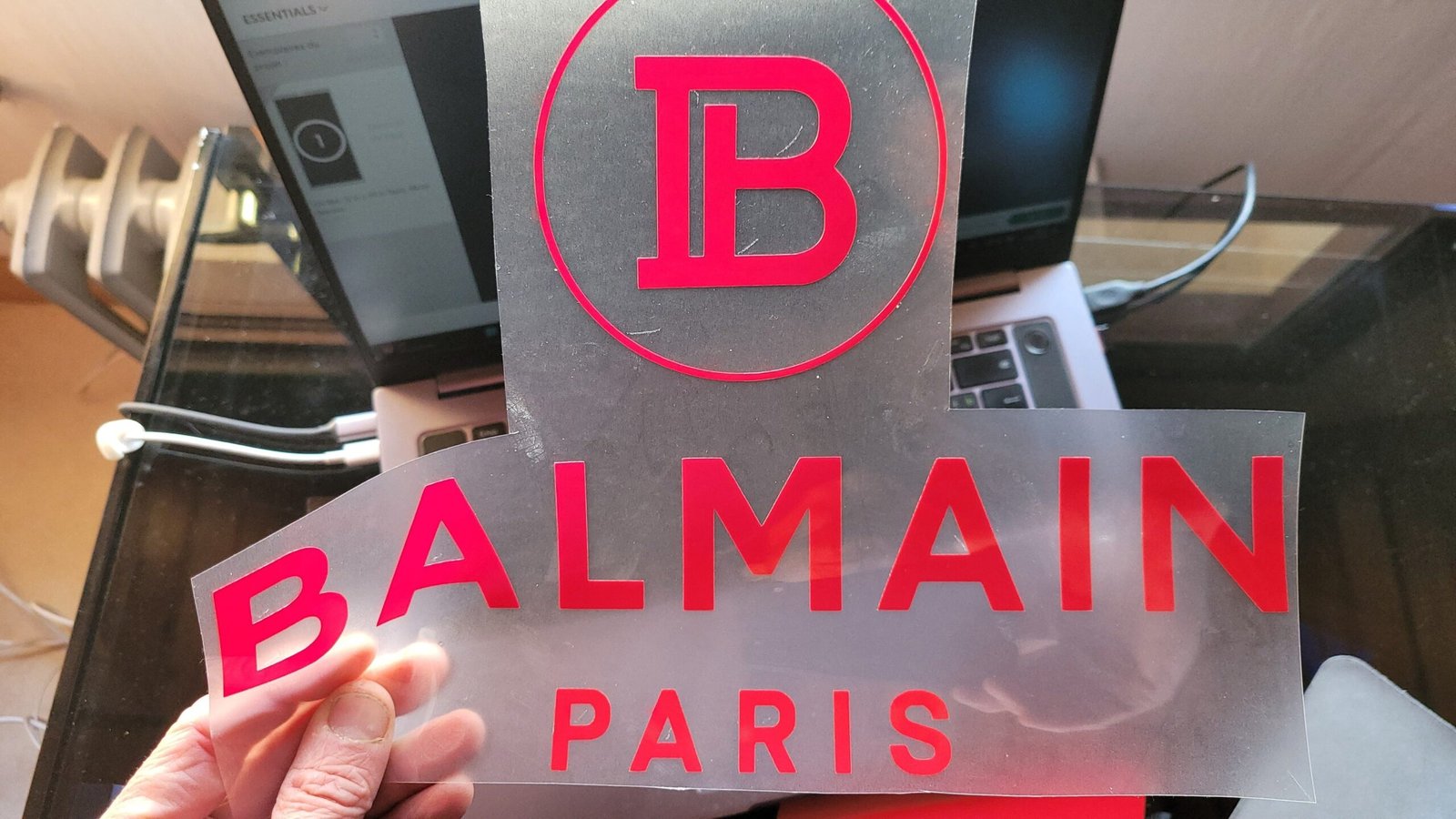 Balmain Brand Logo Iron-on Decal (heat transfer) - Iron-on