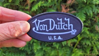 Von Dutch Black Embroidered patch Logo