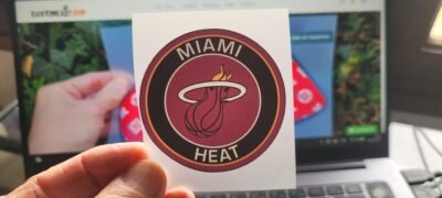 Miami Heat colored Logo Iron-on (heat transfer)