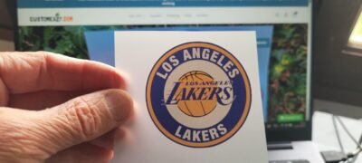LA Lakers colored Logo Iron-on (heat transfer)