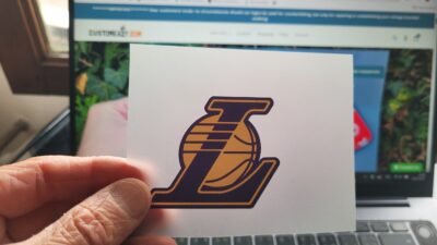 LA Lakers colored Logo Iron-on (heat transfer)