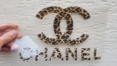 SALE! Chanel Leopard Logo Iron-on Sticker (heat transfer)