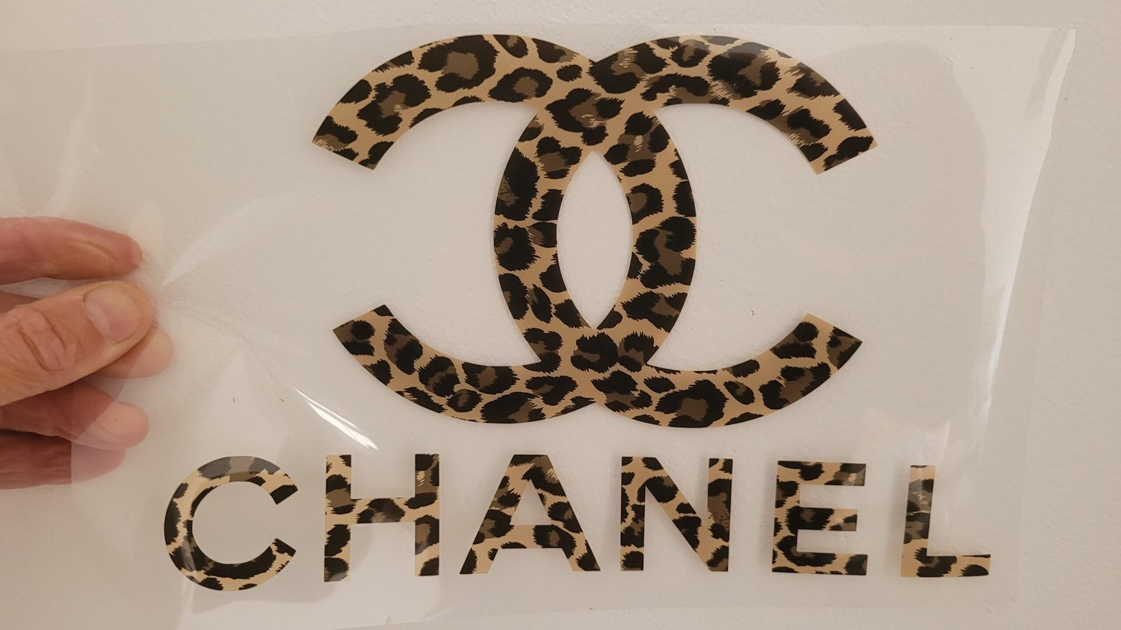 SALE! Chanel Leopard Logo Iron-on Sticker (heat transfer) - Image 2