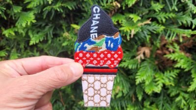 Chanel ice cream PATCH BB2-1 Embroidered Patch - Heat Apply