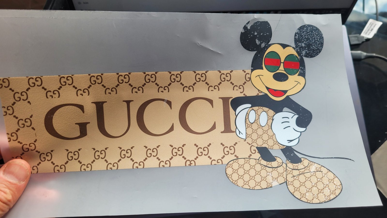 Gucci Mickey Mouse Big Color Logo