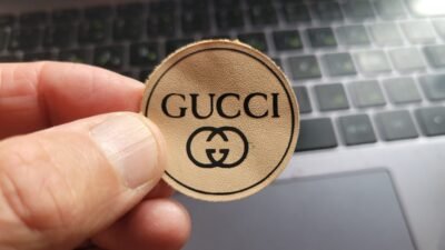 Gucci Logo – Real Leather Iron-On Patch