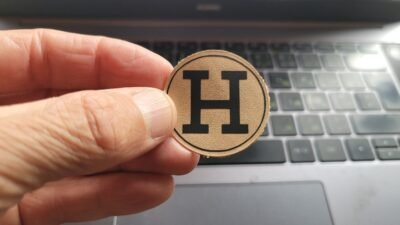 Hermes Logo – Real Leather Iron-On Patch