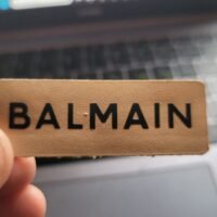 Balmain Logo – Real Leather Iron-On Patch