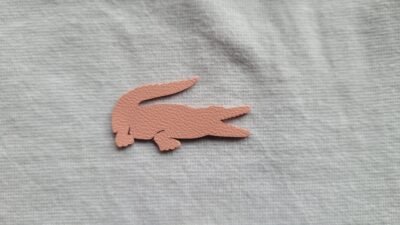 Lacoste Logo – Real Leather Iron-On Patch