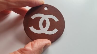 NEW!!! Real Leather Keychain Logo