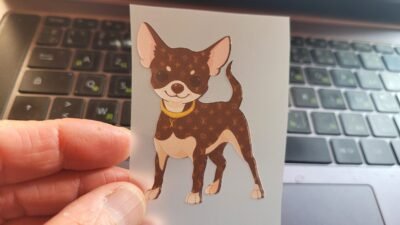 Louis Vuitton Dog Logo Iron-On Patch – Full-Color Print