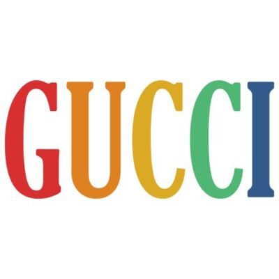 Gucci Rainbow Full Color Logo (heat transfer)