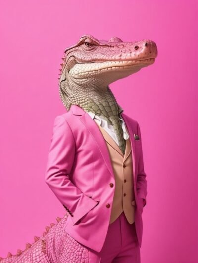 IA crocodile Color Logo heat transfer