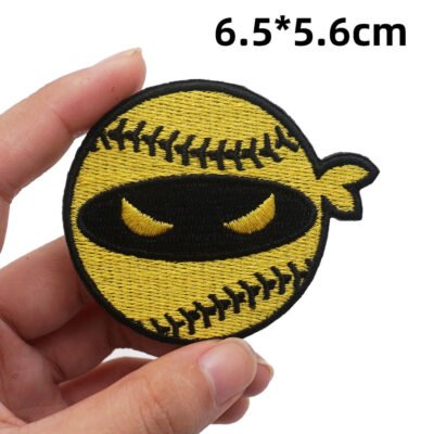 Pitching Ninja PATCH BC8-2 Embroidered Patch - Heat Apply
