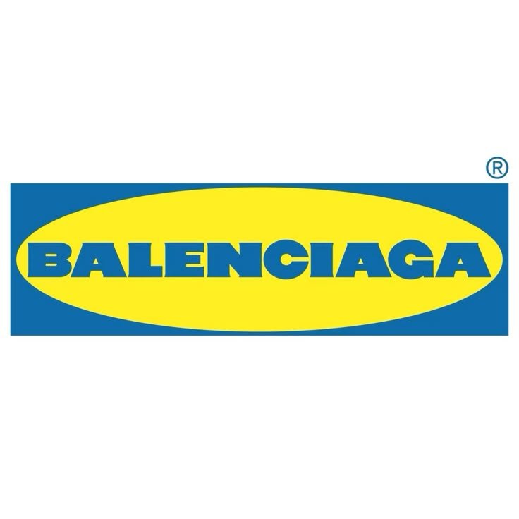 Ikea x Balenciaga Logo Iron-On Patch – Full-Color Print