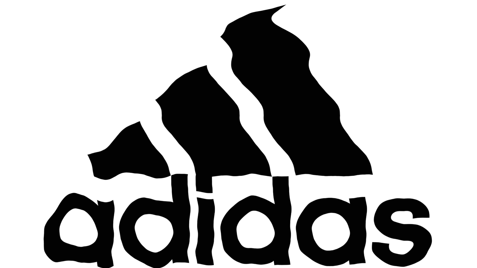 Adidas Logo Wave Iron-on Decal (heat transfer)