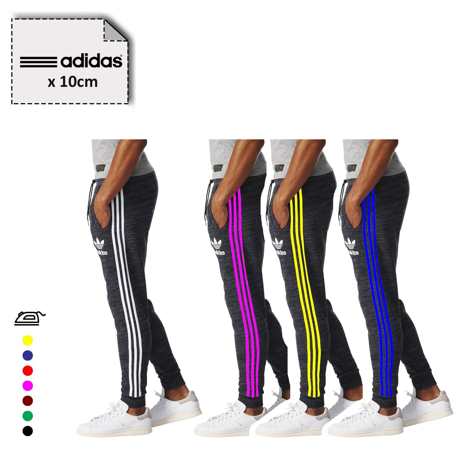 Adidas Stripes Logo Iron-on Sticker (heat transfer)