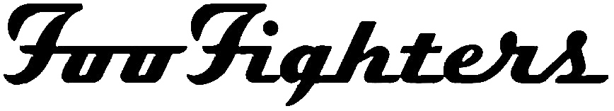 Foo Fighters Logo Iron-on Decal (heat transfer)