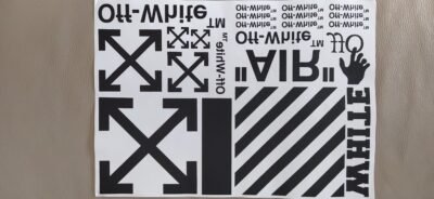 Off White Full Printed Sheet (heat transfer)