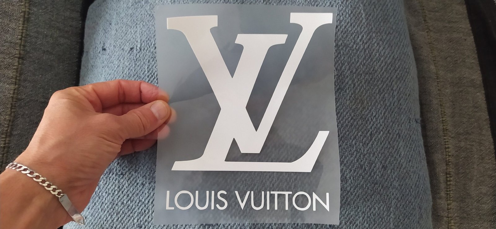 LV Luis Vuitton Logo Iron-on Decal (heat transfer) - Image 2
