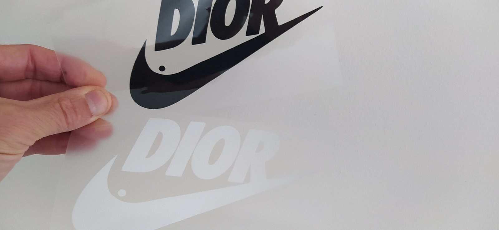 Nike x Dior Logo Iron-on Sticker (heat transfer) - Image 2