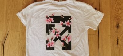 Off White Flowers Big Color Logo