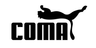 Puma Coma humor Iron-on T-shirt Sticker (heat transfer)