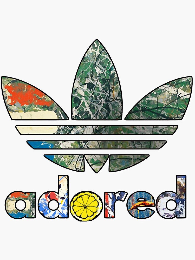 Adidas Adored Color Logo heat transfer