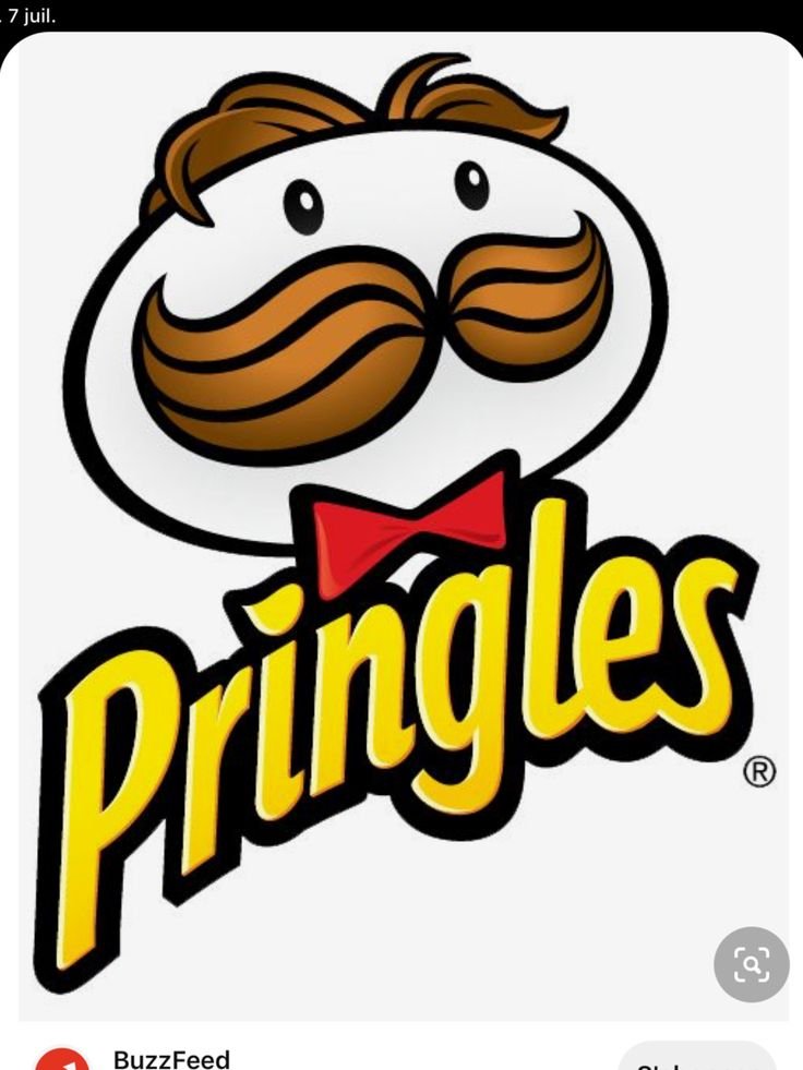 Pringles Logo Iron-On Patch – Full-Color Print