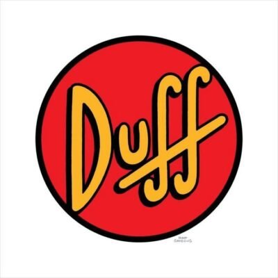 Duff colored Logo Iron-on (heat transfer)