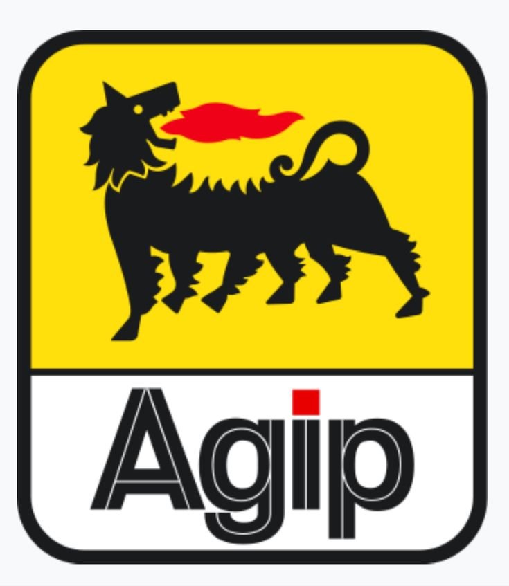 Agip Logo Iron-On Patch – Full-Color Print