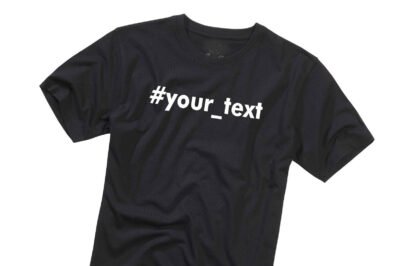 #your_text Logo Iron-on Decal (heat transfer)