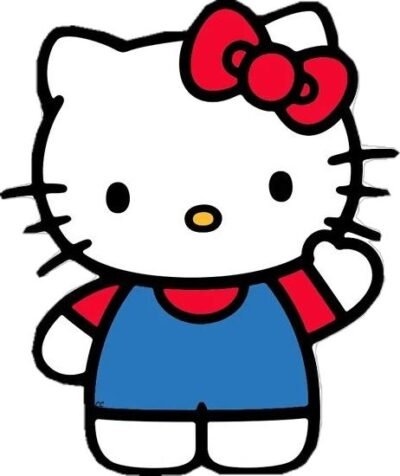 Helllo Kitty Logo Iron-On Patch – Full-Color Print