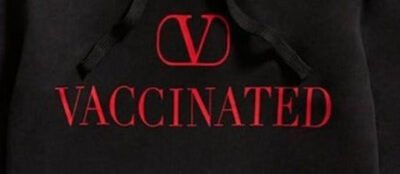 Valentino Vaccinated logo Sticker Iron-on