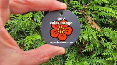 Personalized keychain made from thick genuine leather