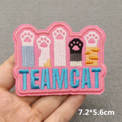 TEAMCAT Embroidered Iron-On Patch